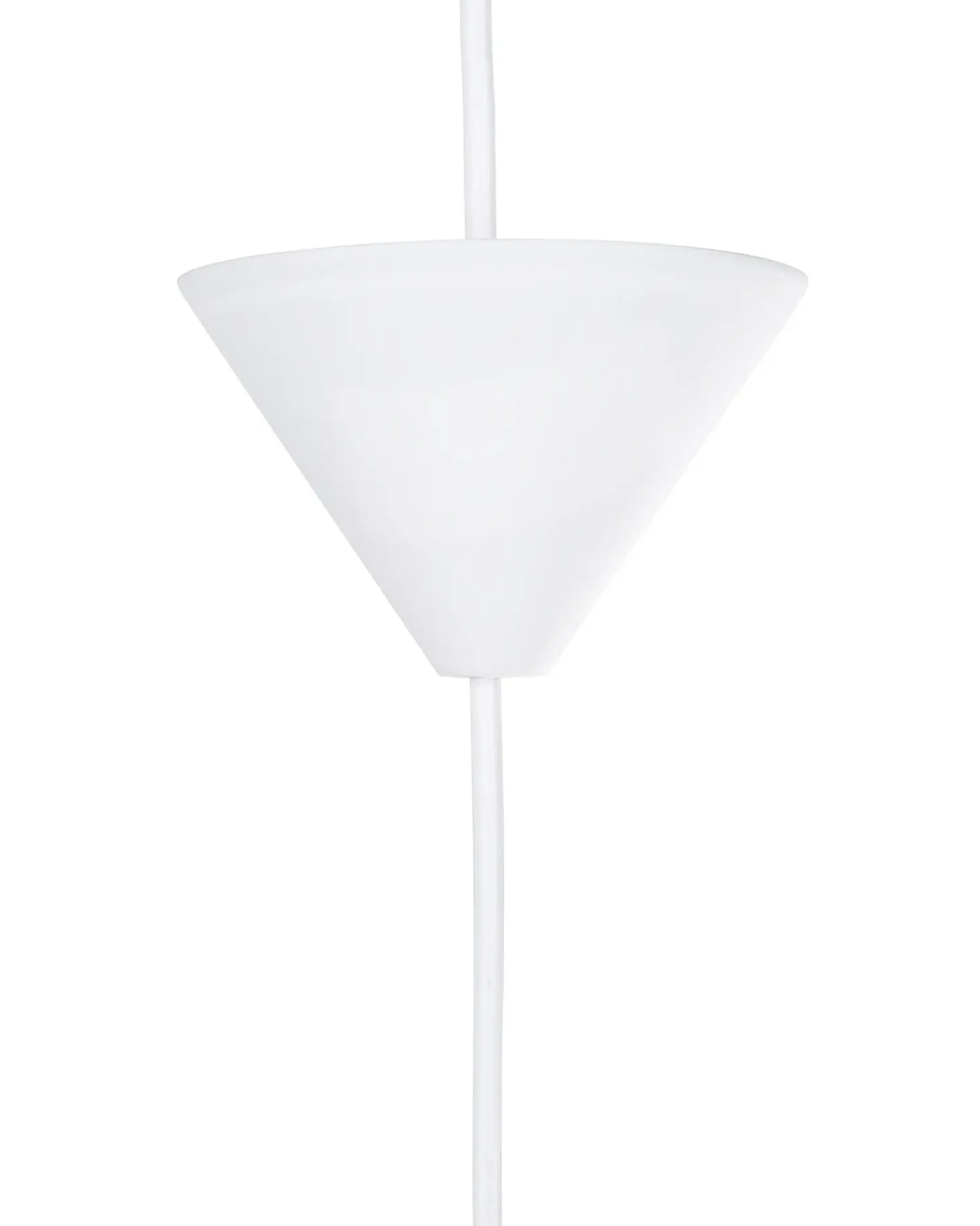 Loftlampe DRAVA Fjer Hvid