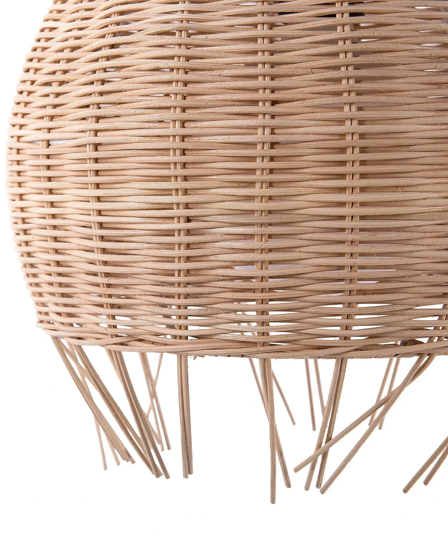 Loftlampe DRINO Rattan Lysebrun