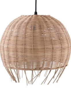 Loftlampe DRINO Rattan Lysebrun