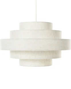 Loftlampe EREBATO Hør Cremehvid
