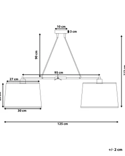 Loftlampe FUCINO Hvid