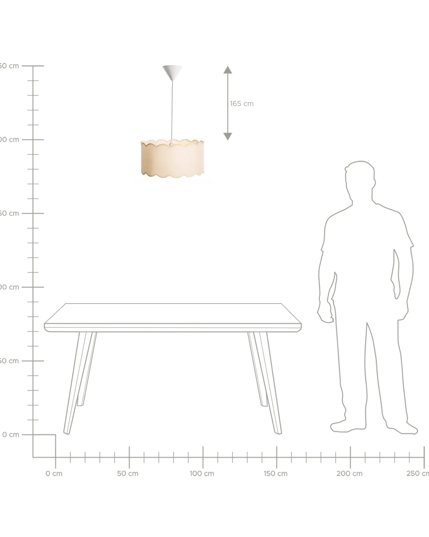 Loftlampe GAIREZI Metal Hvid/beige