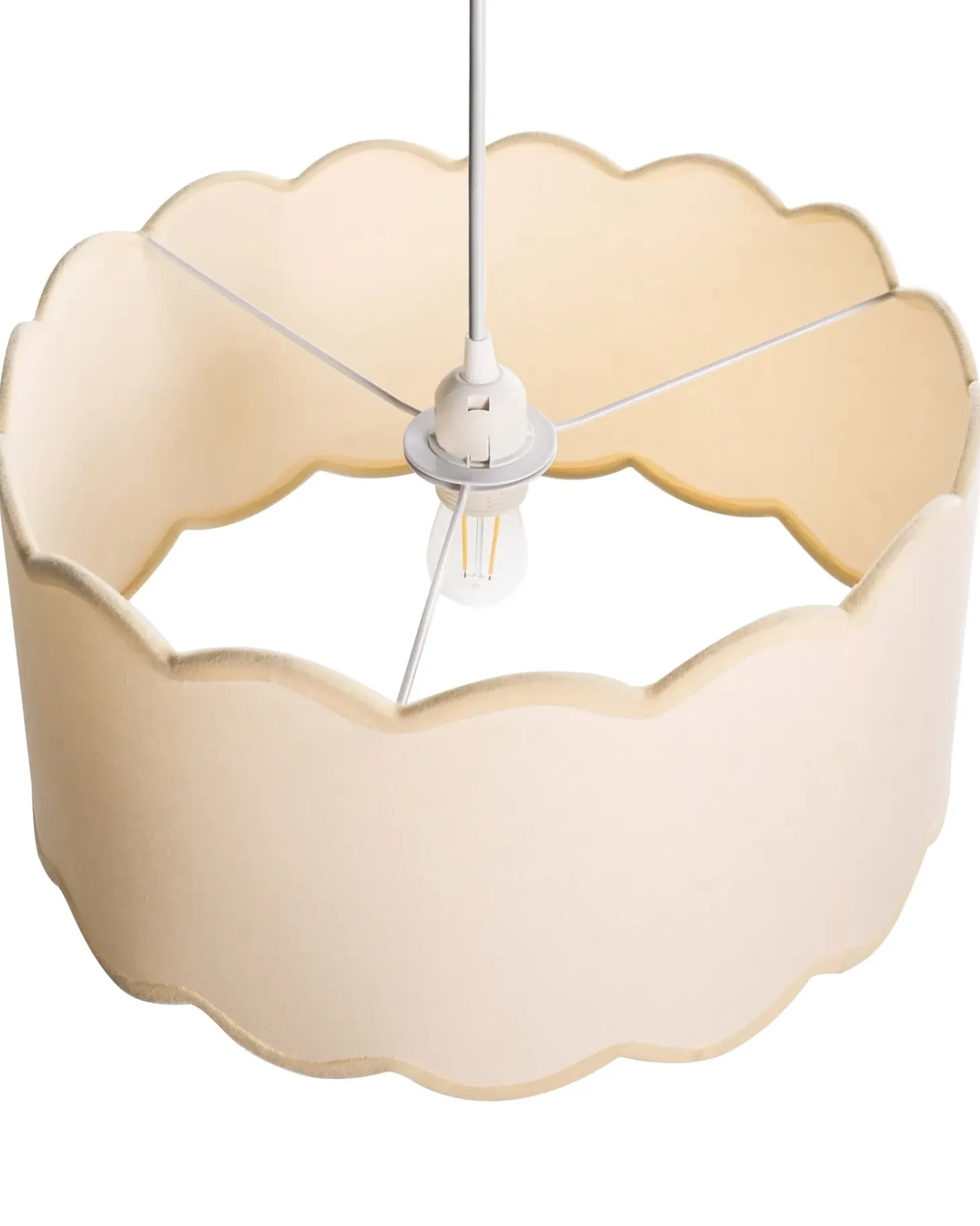 Loftlampe GAIREZI Metal Hvid/beige