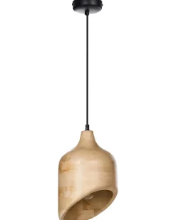 Loftlampe GANDAKI Mangotræ Lysebrun
