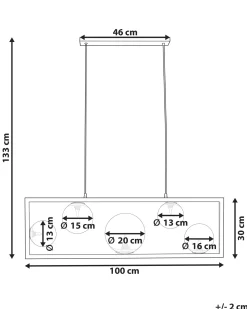 Loftlampe GEEHI Metal Messing
