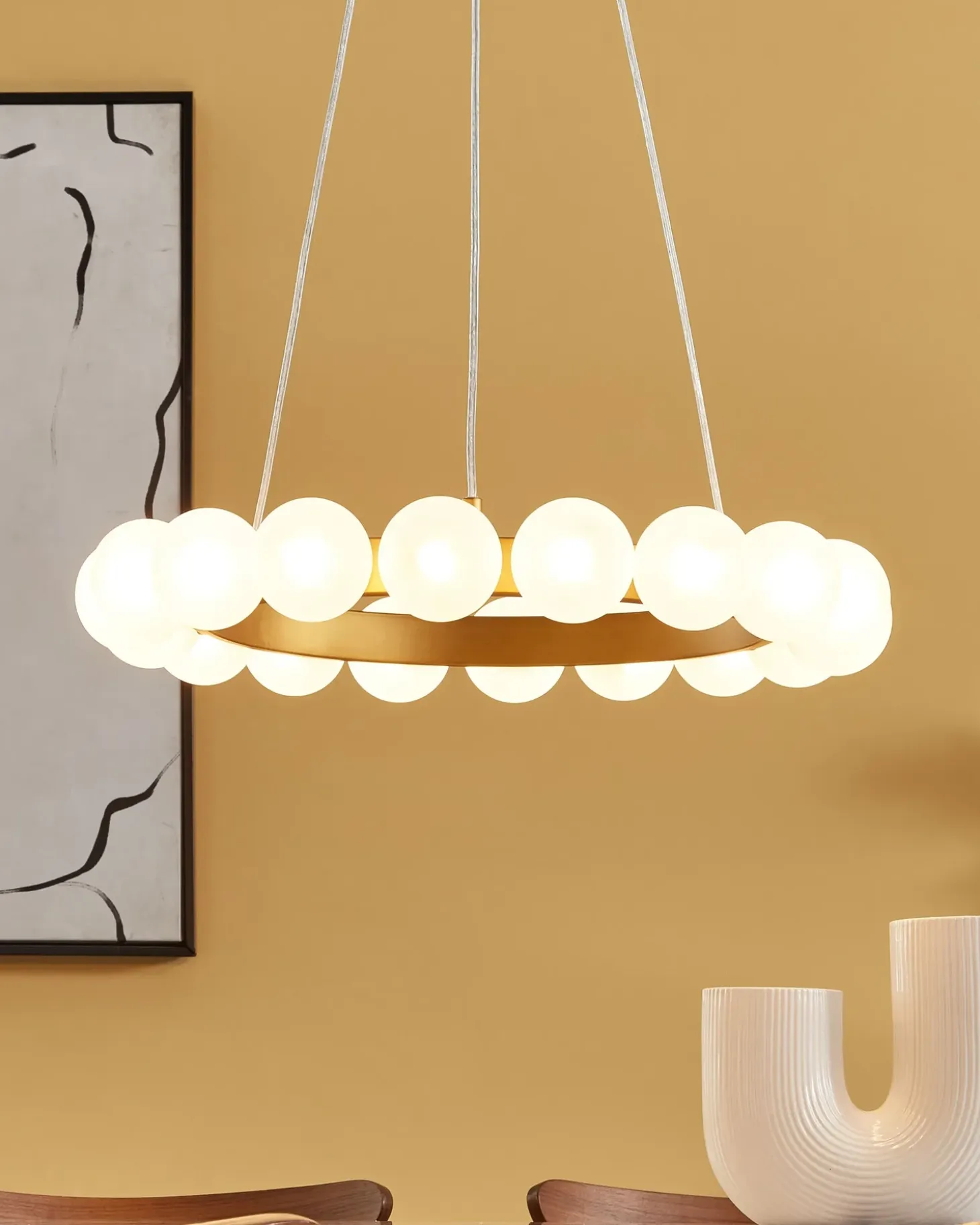 Loftlampe GEORGES Metal Guld