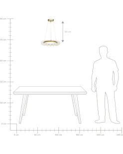 Loftlampe GEORGES Metal Guld