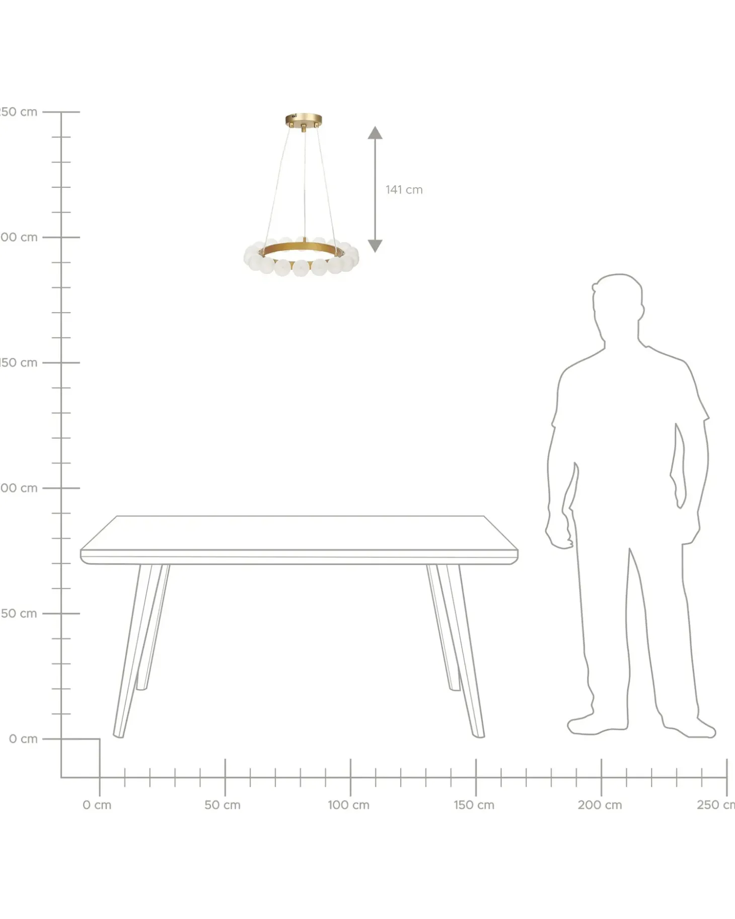 Loftlampe GEORGES Metal Guld