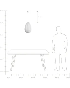 Loftlampe GERA Grå