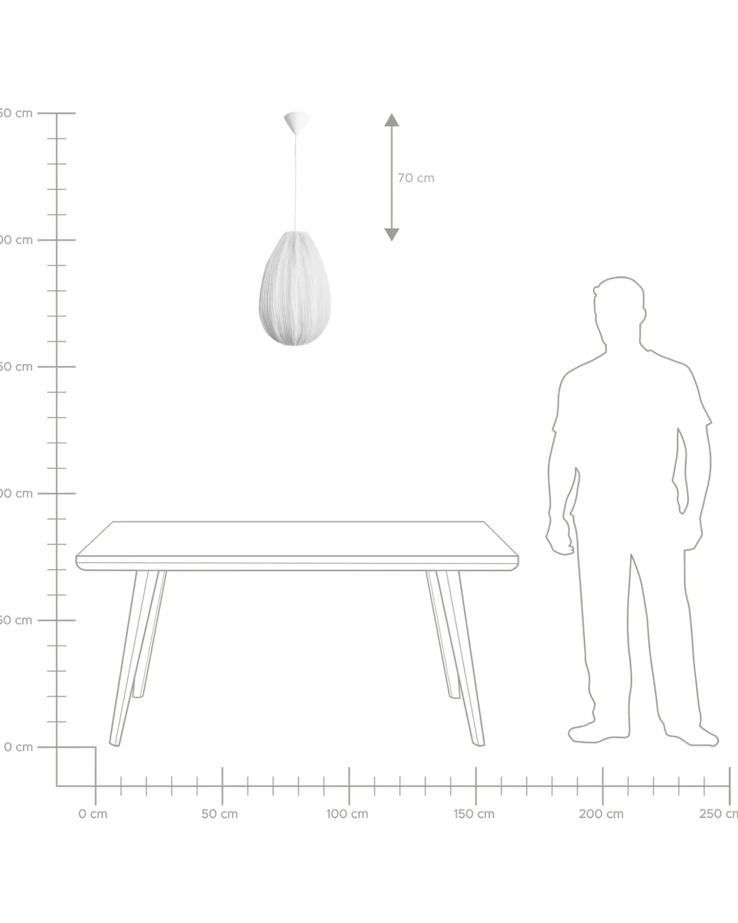 Loftlampe GERA Grå