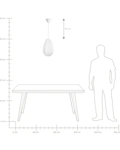 Loftlampe GERA Hvid