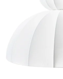 Loftlampe GOELETTE Kunstsilke Hvid