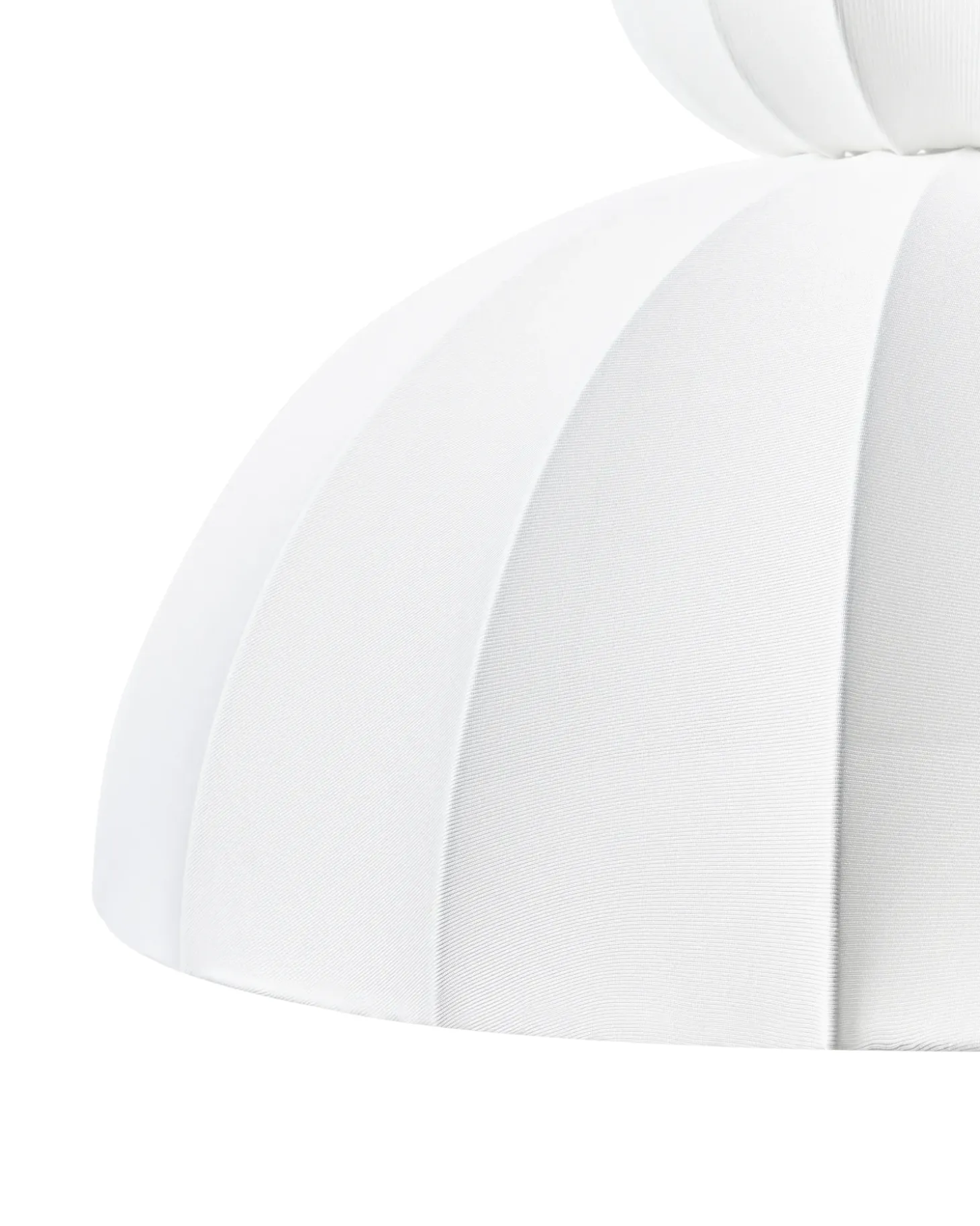 Loftlampe GOELETTE Kunstsilke Hvid