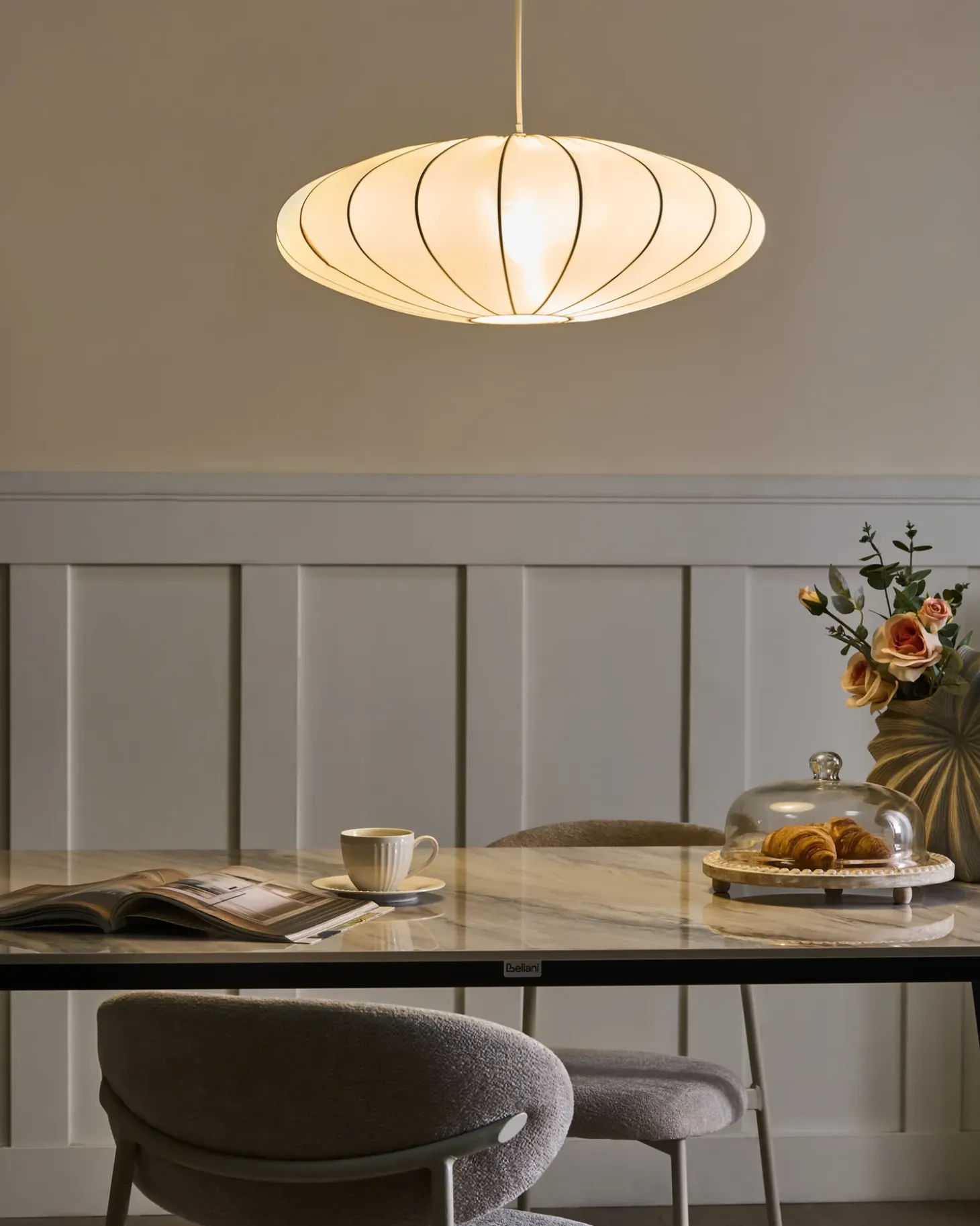 Loftlampe GUACARA Cremehvid