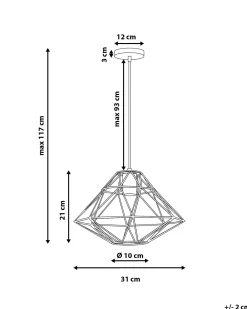 Loftlampe GUAM Metal Sort