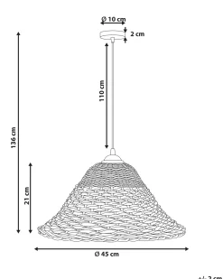 Loftlampe GUAMANI Bambus Naturlig