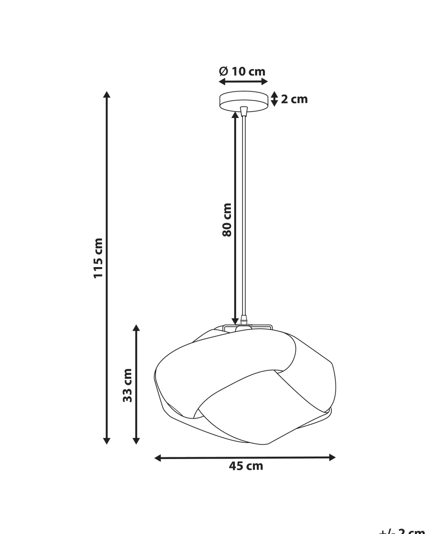 Loftlampe HALIL Bambus Beige