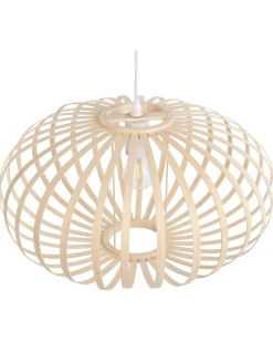 Loftlampe HAVEL Bambus Lysebrun