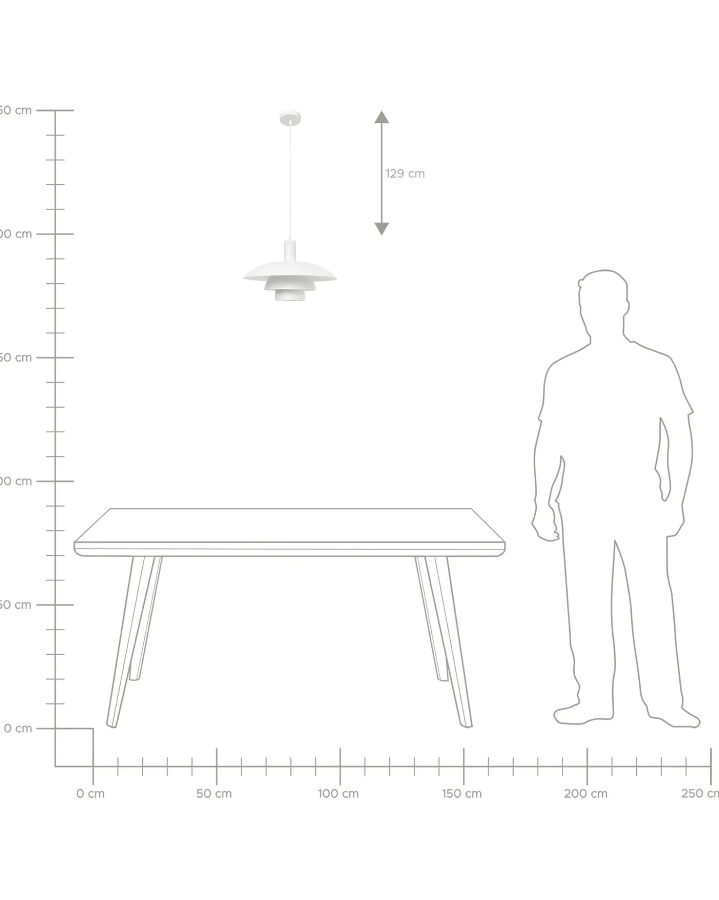 Loftlampe HILBA Metal Hvid