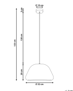 Loftlampe JOKU Metal Lys Beige