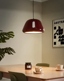 Loftlampe JOKU Metal Rød