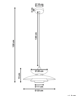 Loftlampe JURGA Metal Sort