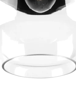 Loftlampe JURUA Glas Sort