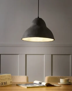 Loftlampe KABALEBO Papmaché Grå