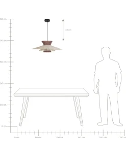 Loftlampe KABOMPO Rattan Brun
