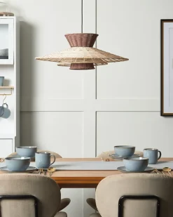 Loftlampe KABOMPO Rattan Brun