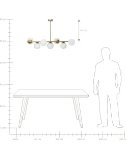 Loftlampe KARLA Metal Guld