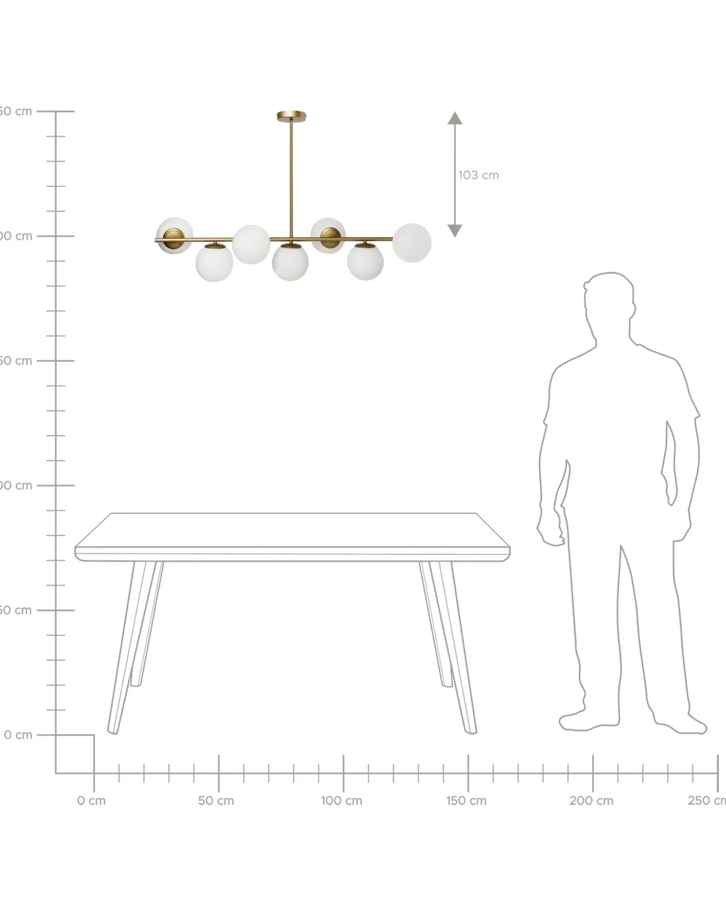 Loftlampe KARLA Metal Guld