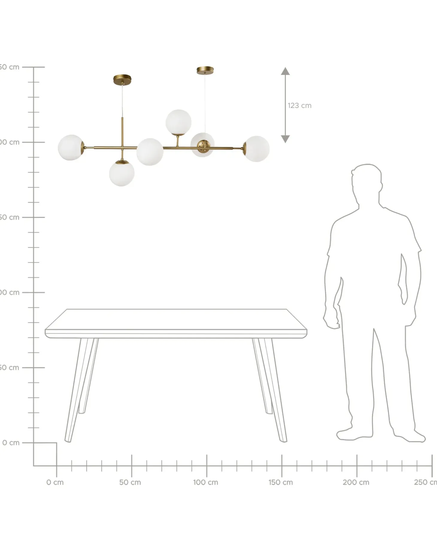Loftlampe KASARI Metal Guld