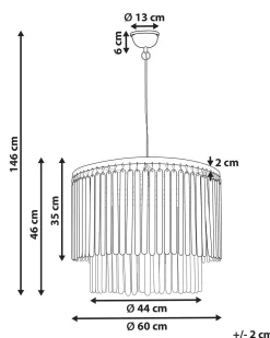Loftlampe KAVERI Mangotræ Brun