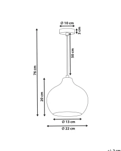 Loftlampe KEILA Glas Grøn