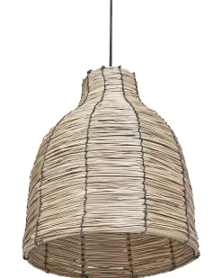 Loftlampe KELAKAS Flet Naturlig