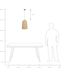 Loftlampe KERIO Bambus Naturlig