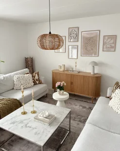Loftlampe KIBI Rattan Naturlig