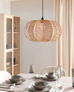 Loftlampe KIBI Rattan Naturlig