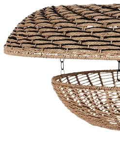 Loftlampe KIDEPO papirreb Brun