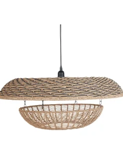 Loftlampe KIDEPO papirreb Brun