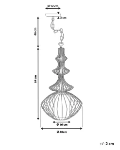 Loftlampe KOLVA Metal Hvid