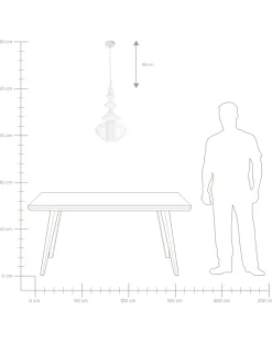 Loftlampe KOLVA Metal Hvid