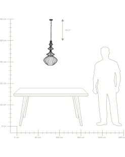 Loftlampe KOLVA Metal Sort