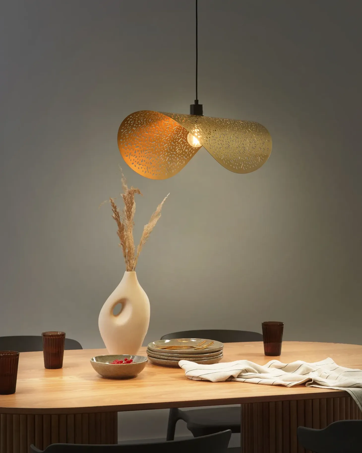 Loftlampe KRISHNA Metal Guld