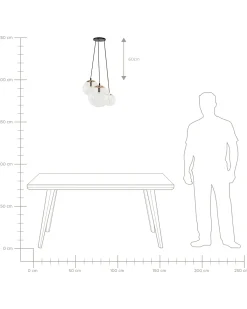 Loftlampe LADON Glas Transparent