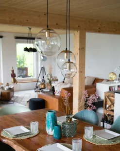 Loftlampe LADON Glas Transparent