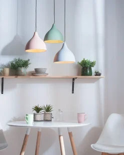 Loftlampe LAMBRO Beton Lysegrøn