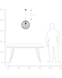 Loftlampe LEMME Metal Sort
