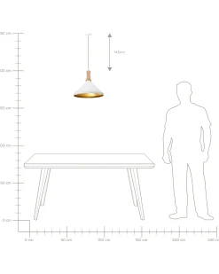 Loftlampe LIARD Metal Hvid